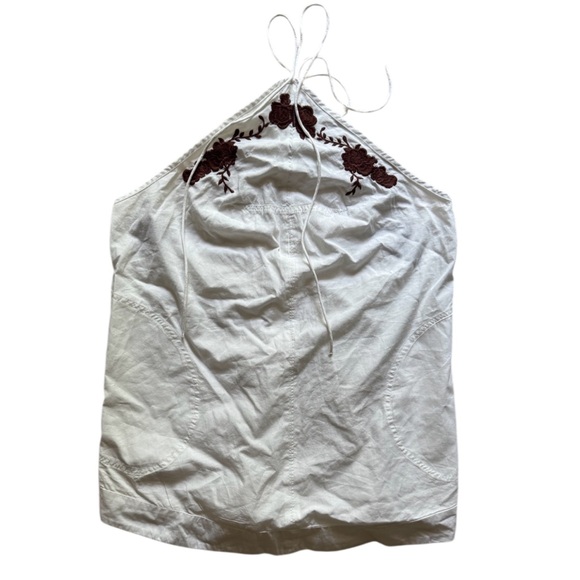 Free People White and Brown Mini Dress - Picture 3 of 7